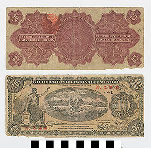 Thumbnail of Bank Note: Mexico, 10 Pesos (1992.23.1474)