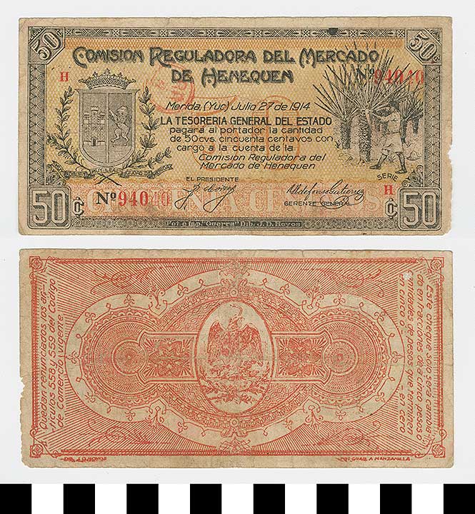 Thumbnail of Bank Note: Mexico, 50 Centavos (1992.23.1480)