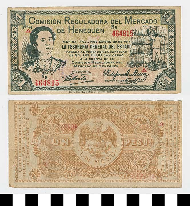 Thumbnail of Bank Note: Mexico, 1 Peso (1992.23.1481)
