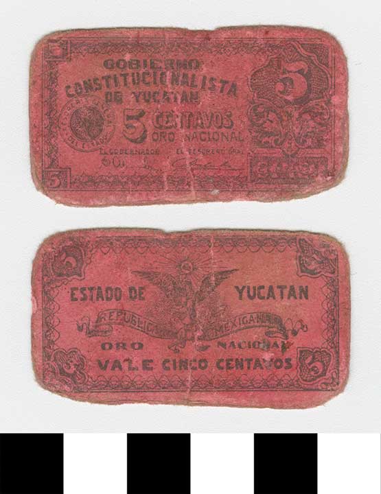 Thumbnail of Bank Note: Mexico, 5 Centavos (1992.23.1485)