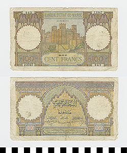Thumbnail of Bank Note: Morocco, 100 Francs (1992.23.1497)