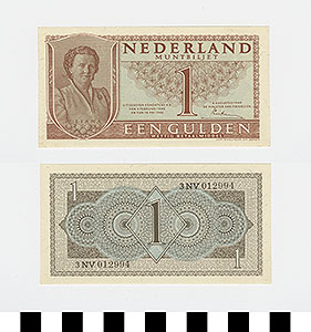 Thumbnail of Bank Note: Netherlands, 1 Gulden (1992.23.1527)