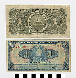 Thumbnail of Bank Note: Nicaragua, 1 Cordoba (1992.23.1556)