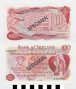 Thumbnail of Bank Note: Northern Ireland, 100 Pounds (1992.23.1569D)
