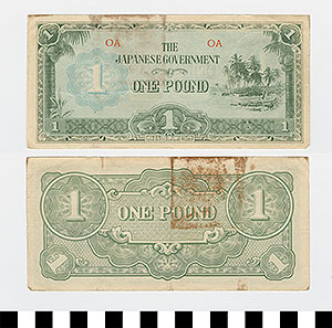 Thumbnail of Bank Note: Japanese Government Issue Oceanic, 1 Pound (1992.23.1579)