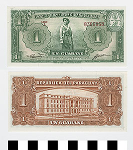 Thumbnail of Bank Note: Paraguay, 1 Guarani (1992.23.1592)