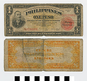 Thumbnail of Commonwealth of the Philippines Bank Note: 1 Peso (1992.23.1604)