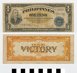 Thumbnail of Commonwealth of the Philippines Bank Note: 1 Peso (1992.23.1607)