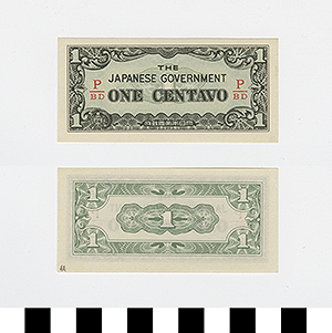 Thumbnail of Japanese Government-Issued Philippine Occupation Fiat Bank Note: 1 Centavo (1992.23.1613AA)