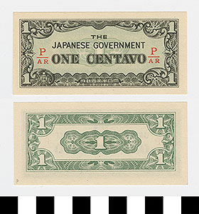 Thumbnail of Japanese Government-Issued Philippine Occupation Fiat Bank Note: 1 Centavo (1992.23.1613P)
