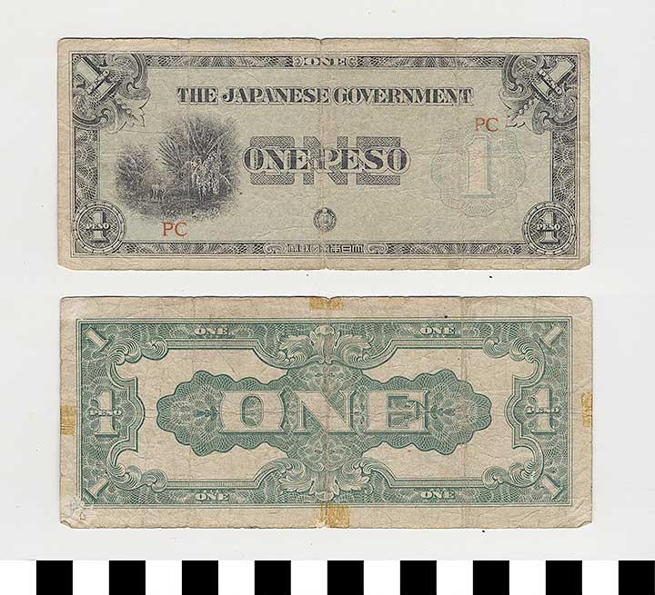 Thumbnail of Japanese Government-Issued Philippine Occupation Fiat Bank Note: 1 Peso (1992.23.1623D)