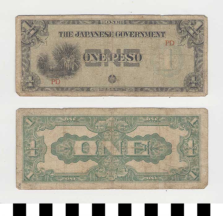 Thumbnail of Japanese Government-Issued Philippine Occupation Fiat Bank Note: 1 Peso  (1992.23.1625B)