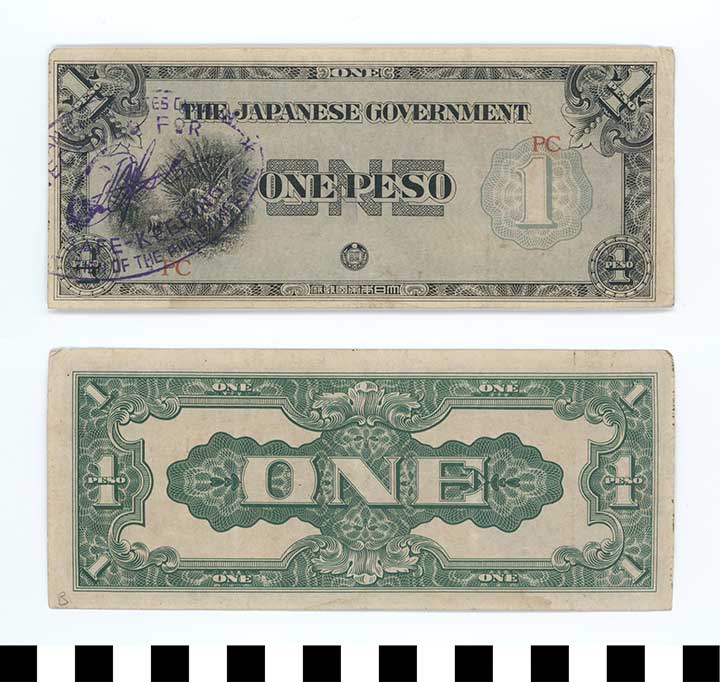 Thumbnail of Japanese Government-Issued Philippine Occupation Fiat Bank Note: 1 Peso  (1992.23.1626B)