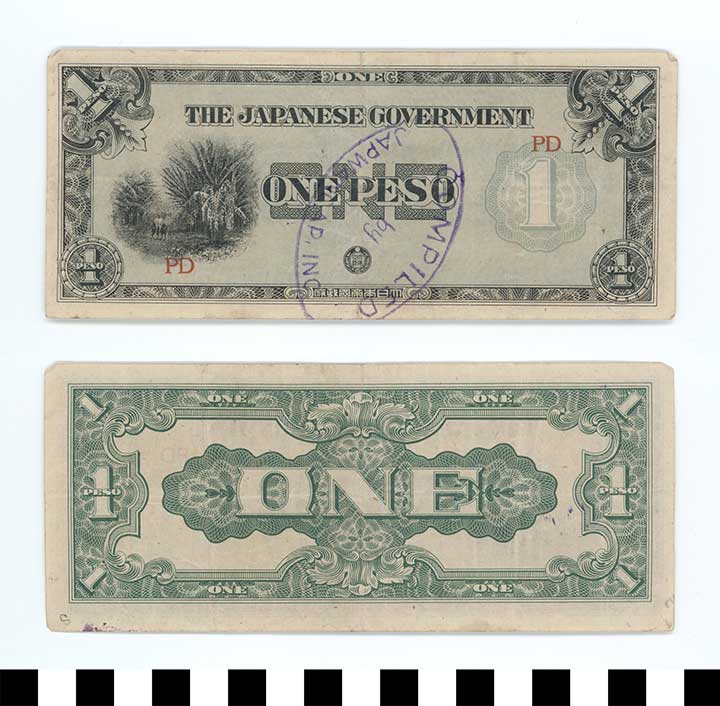 Thumbnail of Japanese Government-Issued Philippine Occupation Fiat Bank Note: 1 Peso  (1992.23.1626C)