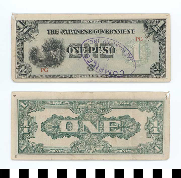 Thumbnail of Japanese Government-Issued Philippine Occupation Fiat Bank Note: 1 Peso (1992.23.1626E)
