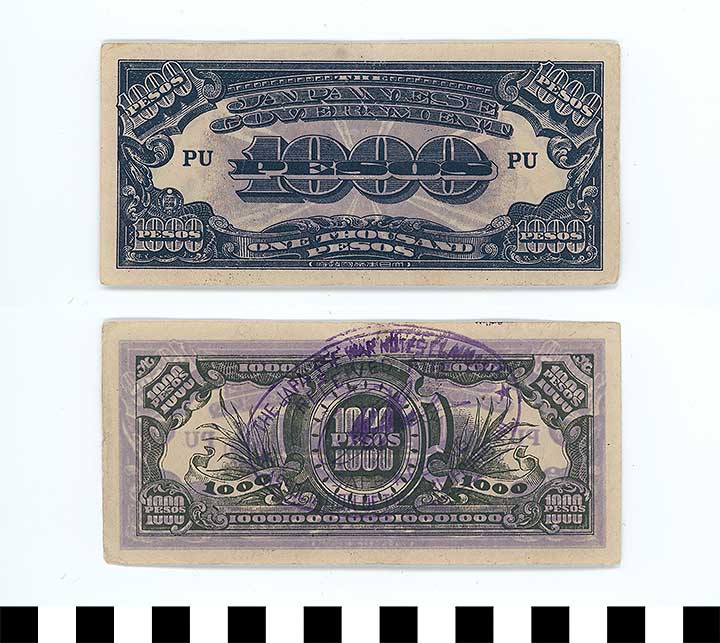 Thumbnail of Japanese Government-Issued Philippine Occupation Fiat Bank Note: 1000 Pesos  (1992.23.1640)