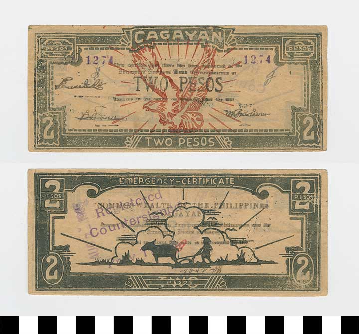 Thumbnail of Philippine Commonwealth Government Province of Cagayan Emergency Circulating Bank Note: 2 Pesos (1992.23.1715)