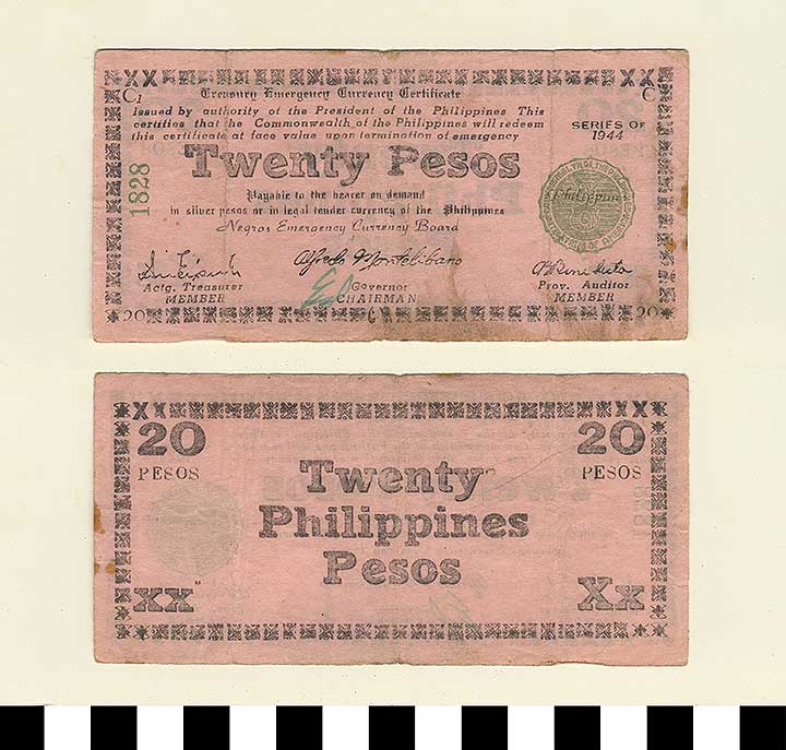 Thumbnail of Philippine Commonwealth Government Negros Emergency Circulating Bank Note: 10 Pesos (1992.23.1749)