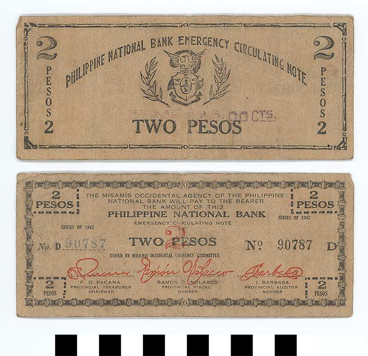 Thumbnail of Philippine Commonwealth Government Misamis Occidental Emergency Circulating Bank Note:  2 Pesos (1992.23.1867)