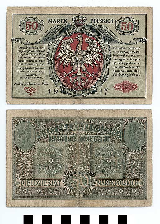 Thumbnail of Bank Note: Poland, 50 Marek (1992.23.1886)