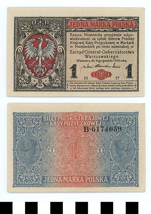 Thumbnail of Bank Note: Poland, 1 Marka (1992.23.1887)