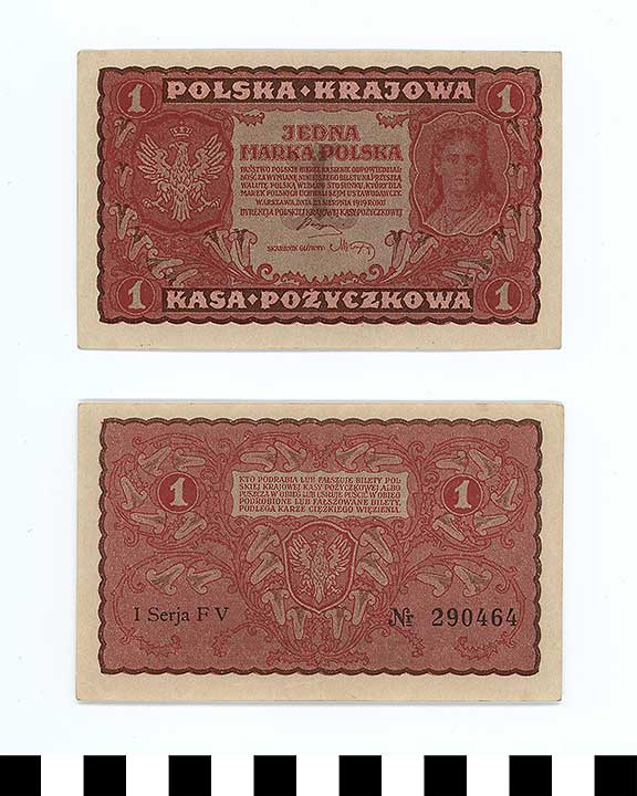Thumbnail of Bank Note: Poland, 1 Marka (1992.23.1891)