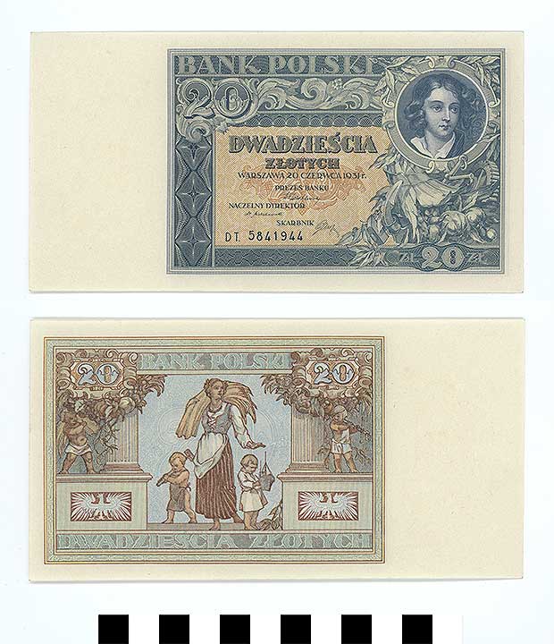 Thumbnail of Bank Note: Poland, 20 Zlotych (1992.23.1897)