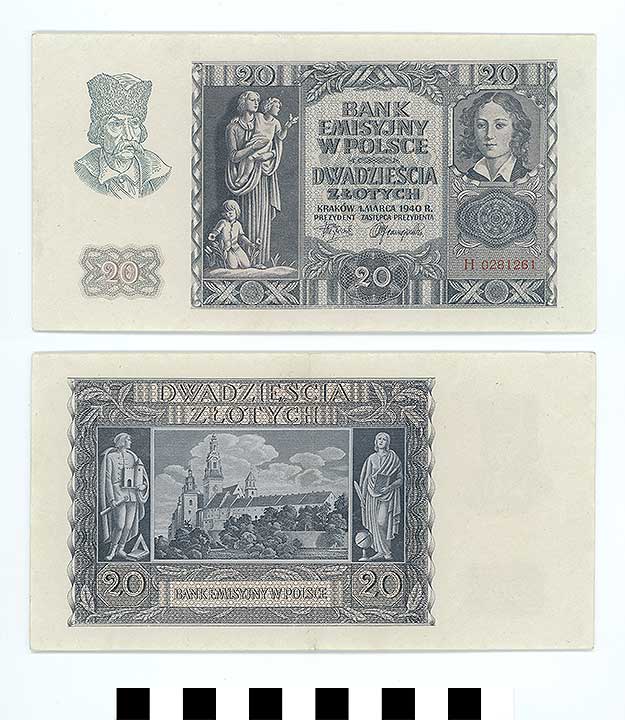 Thumbnail of Bank Note: Poland, 20 Zlotych (1992.23.1900)