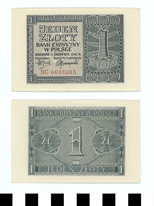 Thumbnail of Bank Note: Poland, 1 Zloty (1992.23.1903)