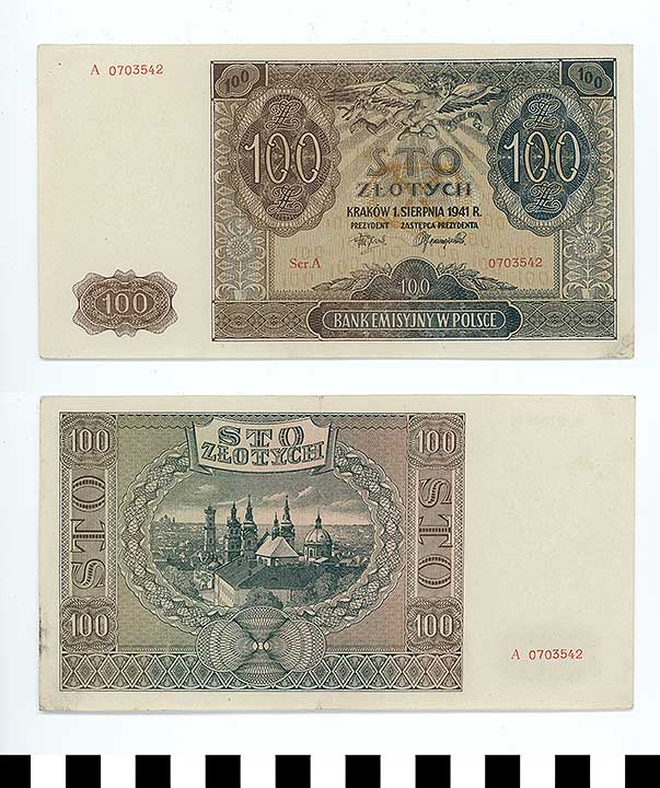 Thumbnail of Bank Note: Poland, 100 Zlotych (1992.23.1906)