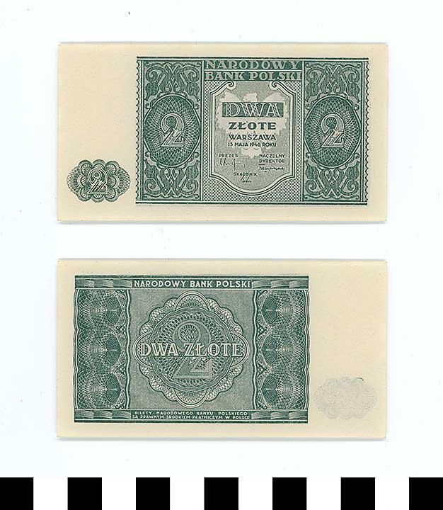 Thumbnail of Bank Note: Poland, 2 Zlote (1992.23.1909)