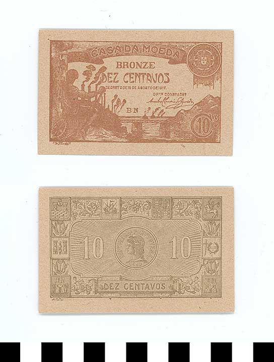Thumbnail of Bank Note: Portuguese Republic, 10 Centavos (1992.23.1915)