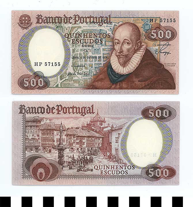 Thumbnail of Bank Note: Portuguese Republic, 500 Escudos (1992.23.1925)