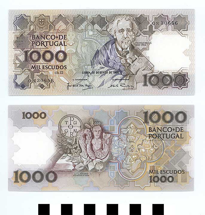 Thumbnail of Bank Note: Portuguese Republic, 1000 Escudos (1992.23.1927)