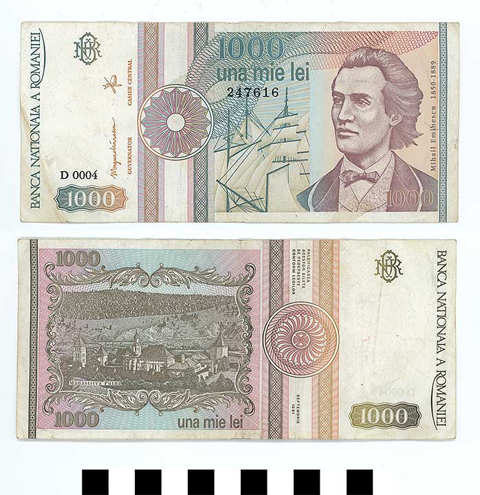 Thumbnail of Bank Note: Romania, Lei (1992.23.1941)