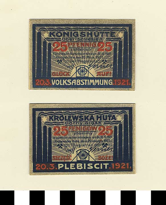 Thumbnail of Bank Note: Königshütte City of Silesia Region of Germany, 25 Pfennig/Fenigow (1992.23.1970)
