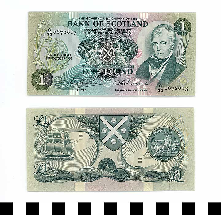 Thumbnail of Scotland Bank Note: 1 Pound (1992.23.2063)