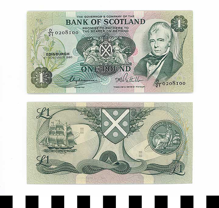 Thumbnail of Scotland Bank Note: 1 Pound (1992.23.2064)