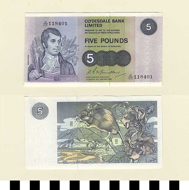 Thumbnail of Scotland Bank Note: 5 Pounds (1992.23.2068)