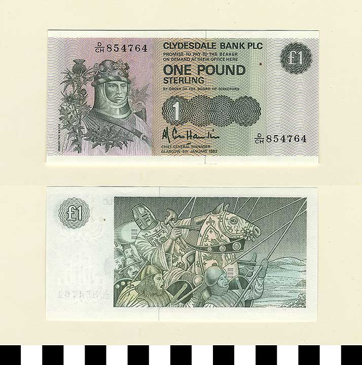Thumbnail of Scotland Bank Note: 1 Pound (1992.23.2069)