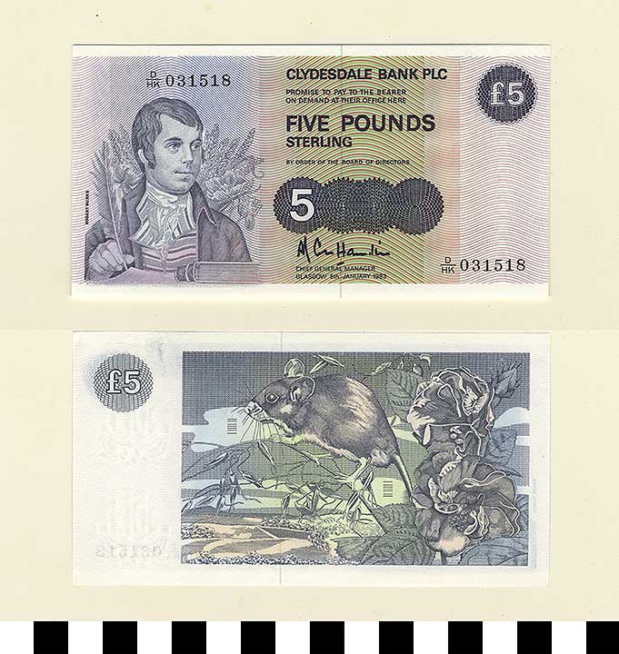 Thumbnail of Scotland Bank Note: 5 Pounds (1992.23.2071)