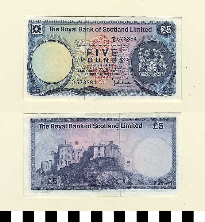 Thumbnail of Scotland Bank Note: 5 Pounds (1992.23.2081)