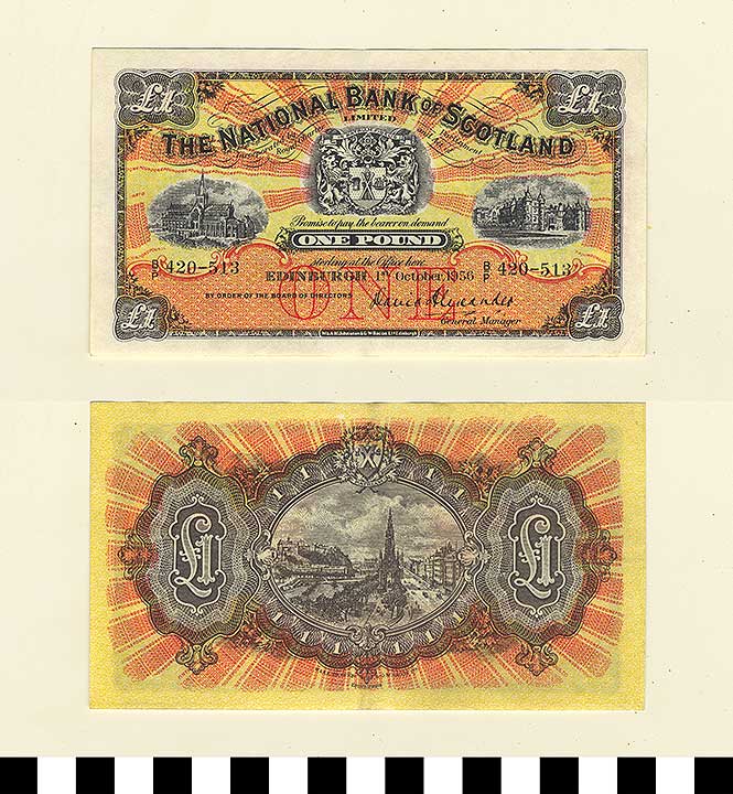 Thumbnail of Scotland Bank Note: 1 Pound (1992.23.2083)