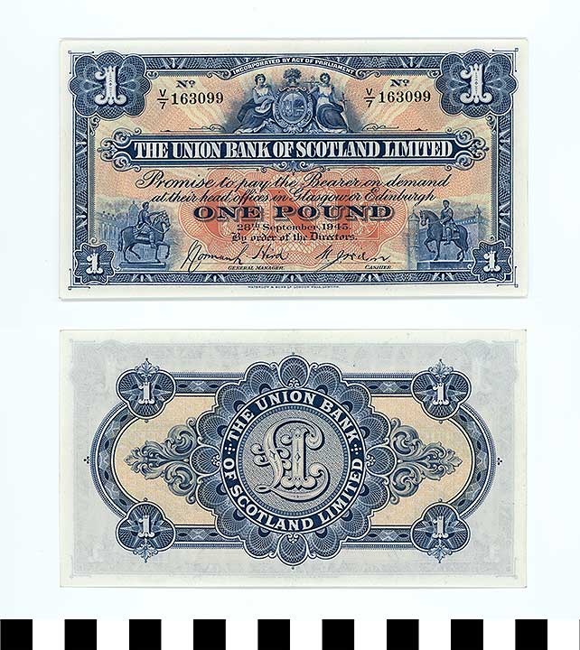 Thumbnail of Scotland Bank Note: 1 Pound (1992.23.2085)