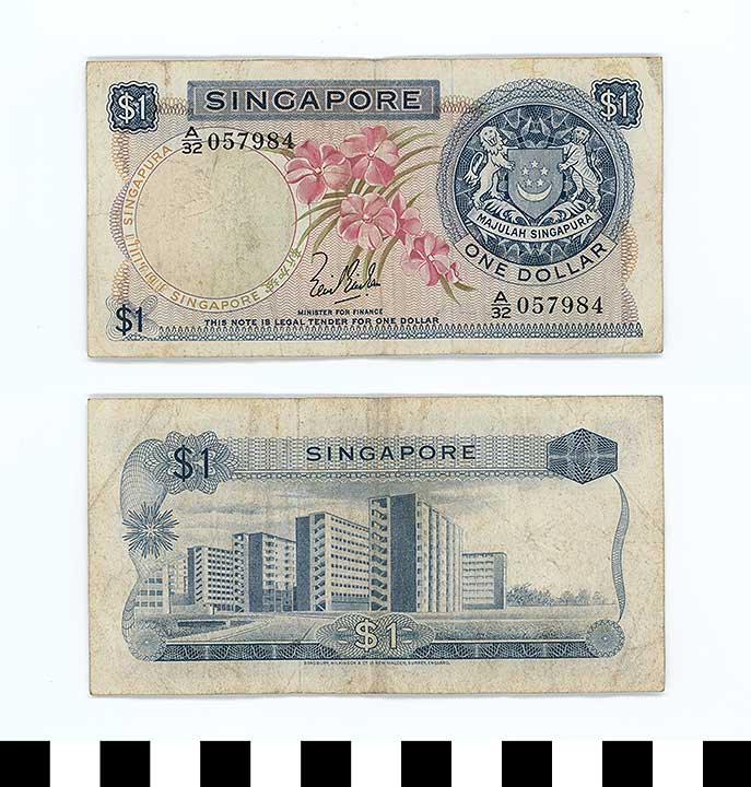 Thumbnail of Bank Note:  Republic of Singapore, 1 Dollar ()