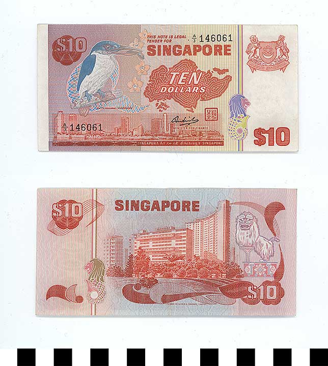 Thumbnail of Bank Note:  Republic of Singapore, 10 Dollars ()