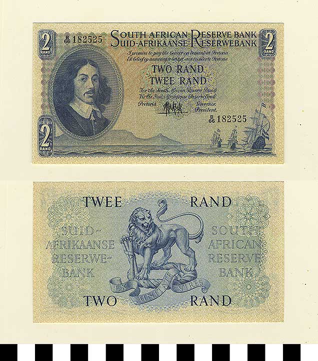 Thumbnail of Bank Note: South Africa, 2 Rand (1992.23.2113)