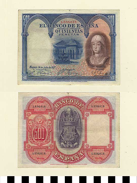 Thumbnail of Bank Note: Kingdom of Spain, 50 Pesetas (1992.23.2114)
