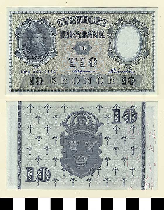 Thumbnail of Bank Note: Sweden, 10 Kronor (1992.23.2150)