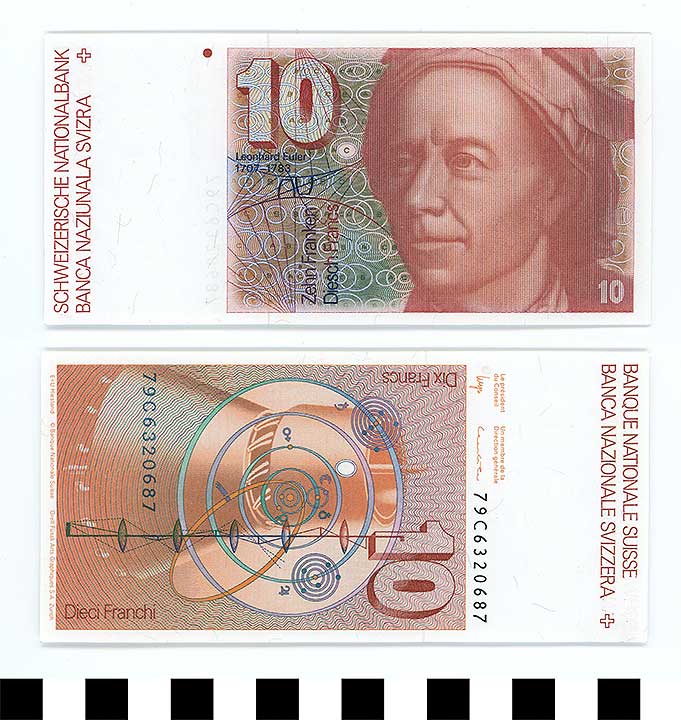 Thumbnail of Bank Note: Switzerland, 10 Franken or Francs (1992.23.2197)